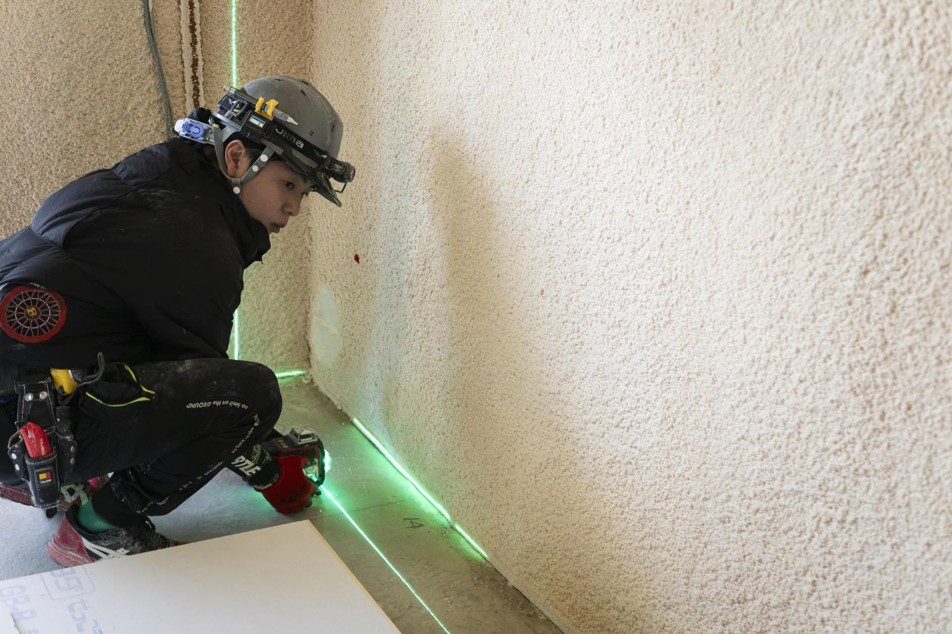 石膏ボード貼り