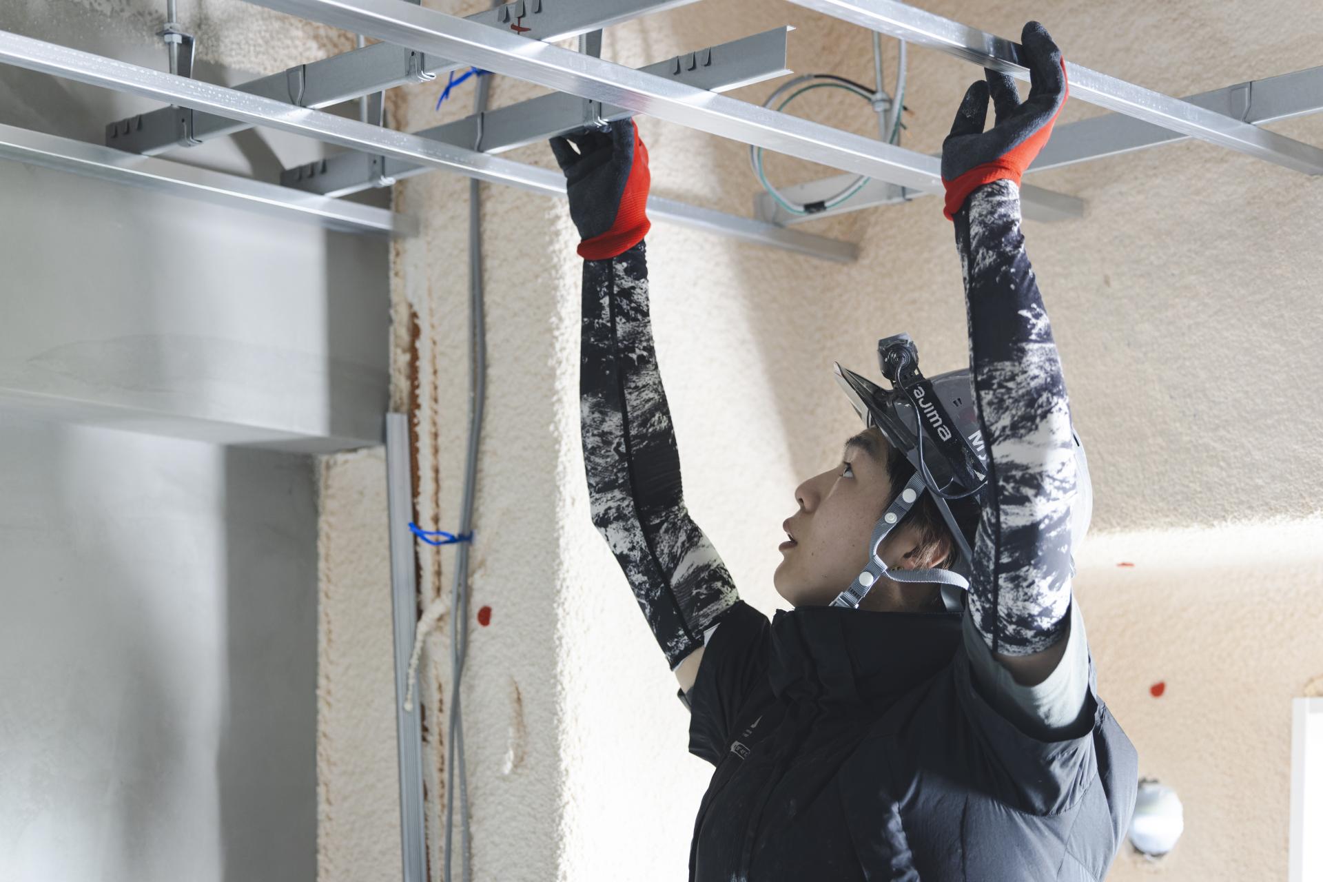 LGS工事・石膏ボード貼り